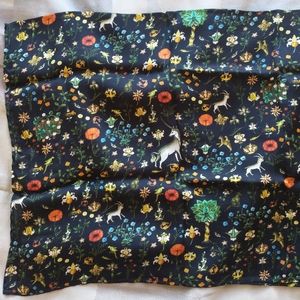 Black Illuminated Silk Scarf